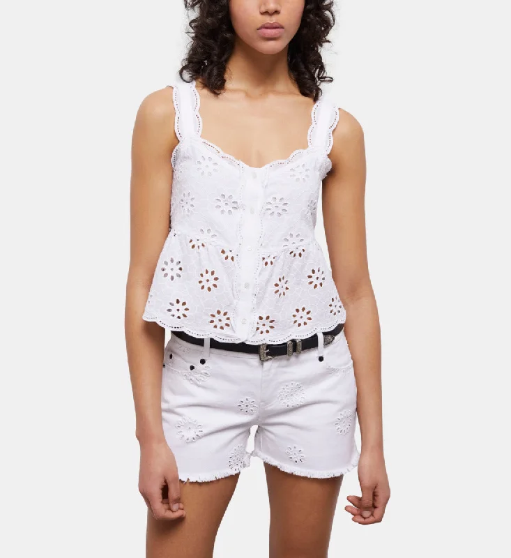 The ultimate destination for women’s clothing White Denim Shorts With Broderie Anglaise The ultimate destination for women’s clothing White Denim Shorts With Broderie Anglaise