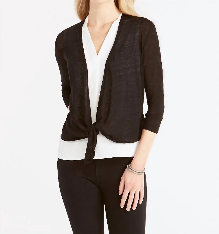 Perfect fashion pieces for the busy woman   4 Way Cardigan In Black Onyx