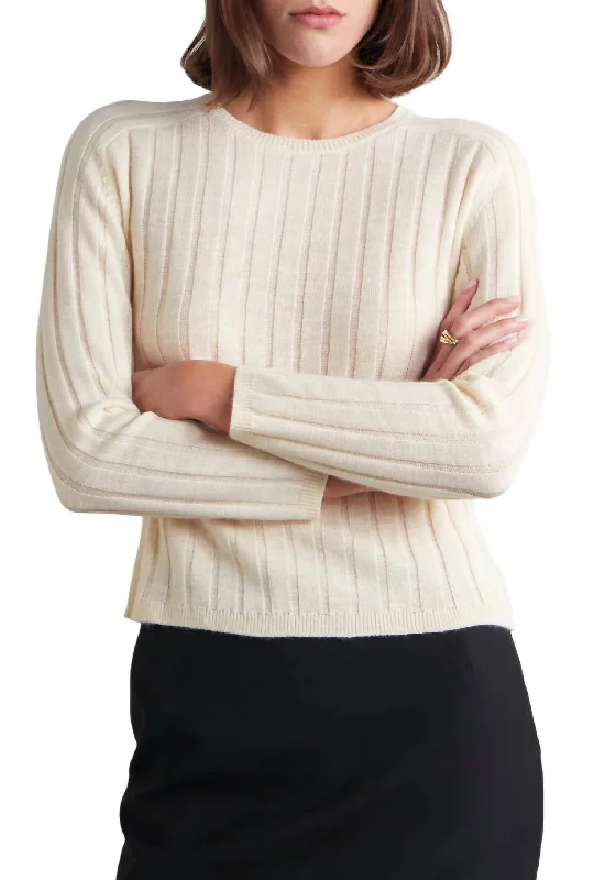 Fashion-forward styles that make a statement   Alise Sweater In Ivory