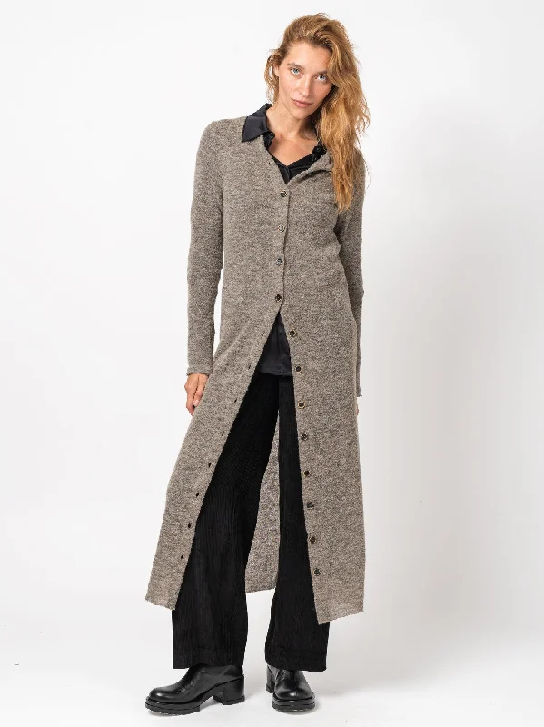 Fashionable, yet affordable women’s apparel   Long Buttoned Cardigan