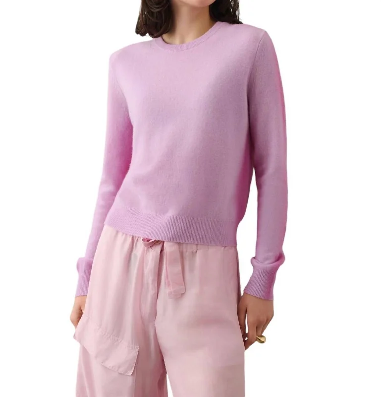Women’s clothing that fits your personality and style Cashmere Spray Paint Crewneck Sweater In Purple Spray Women’s clothing that fits your personality and style Cashmere Spray Paint Crewneck Sweater In Purple Spray