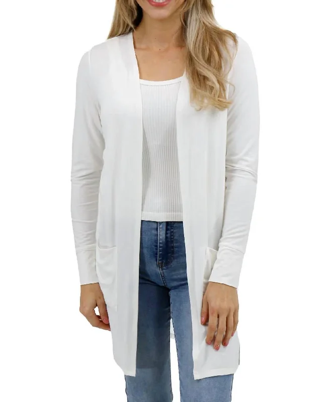 Fashionable clothing to fit every body type   Casual Day Cardigan In Ivory