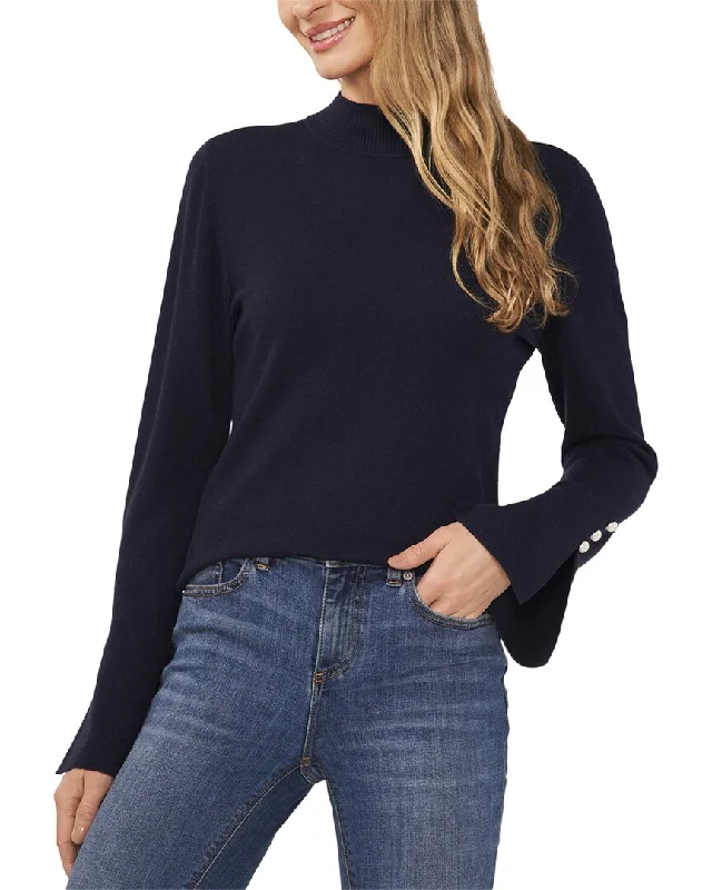 Stylish clothing designed to flatter every woman Cece Pearl Split Cuff Mock Neck Sweater Stylish clothing designed to flatter every woman Cece Pearl Split Cuff Mock Neck Sweater