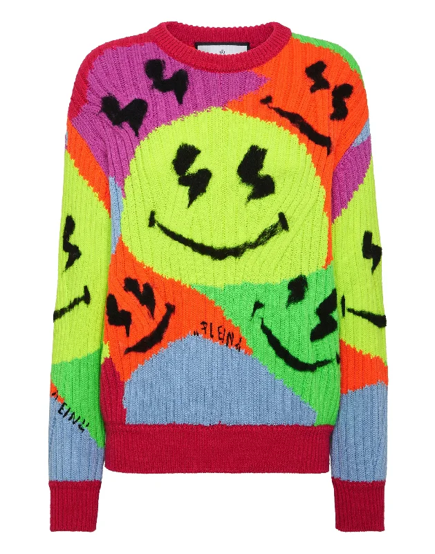 Confidence-boosting clothing for women   Cotton Blend Roundneck Smile