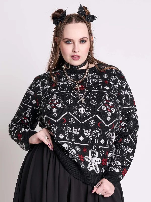 Elegant casual clothing for modern women   Creepy Xmas Sweater