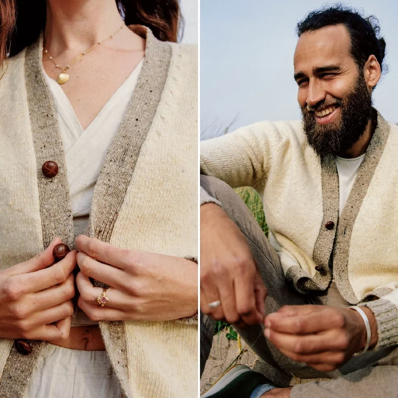 Feminine and fashionable clothing for every wardrobe   Unisex Donegal Wool Cardigan