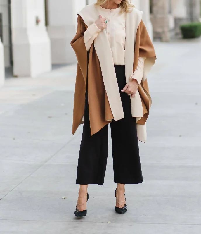 Versatile fashion options for every occasion   Ellery Cape In Camel