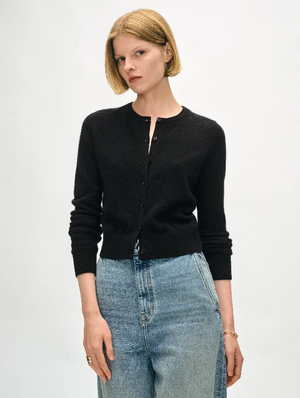 Elevate your look with premium women’s wear   Cashmere Crewneck Cardigan