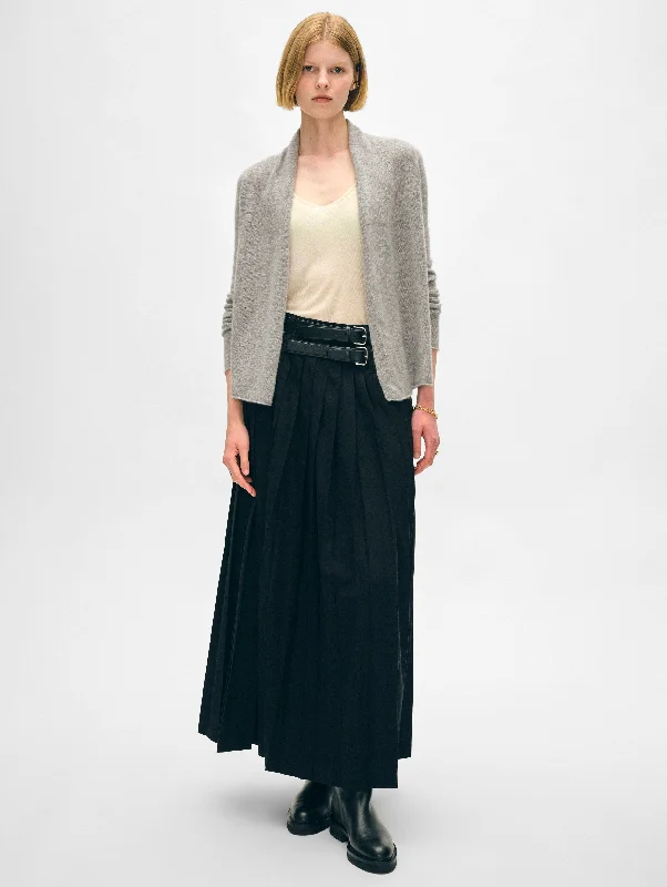 Elegant and comfortable women’s fashion wear   Cashmere Mini Trapeze Cardigan