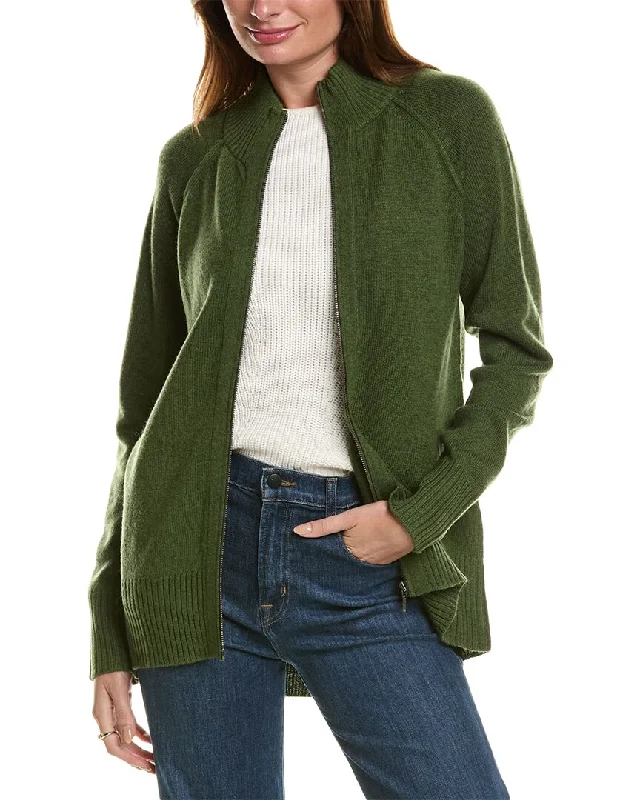 Fashionable clothing to fit every body type Forte Cashmere Sporty Zip Mock Wool & Cashmere-Blend Cardigan Fashionable clothing to fit every body type Forte Cashmere Sporty Zip Mock Wool & Cashmere-Blend Cardigan