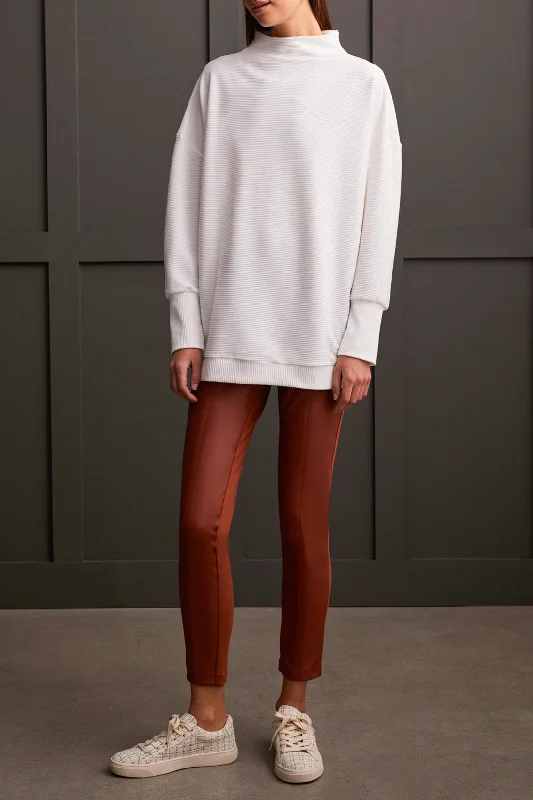 Bold and sophisticated looks for every woman   Funnel Neck Tunic, Eggshell