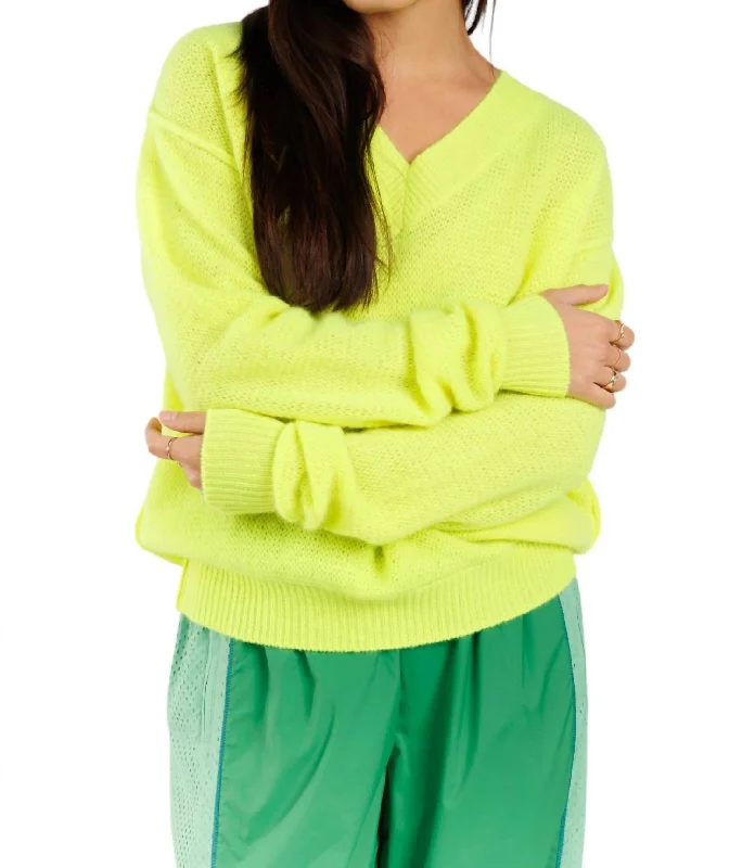 Fashion-forward styles that make a statement   Gauzy Lola Sweater In Pineapple