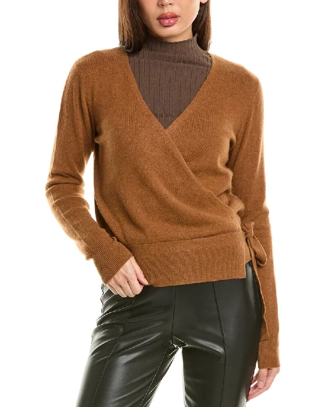 Dress up or down with these versatile pieces   InCashmere Tie-Side Cashmere Cardigan