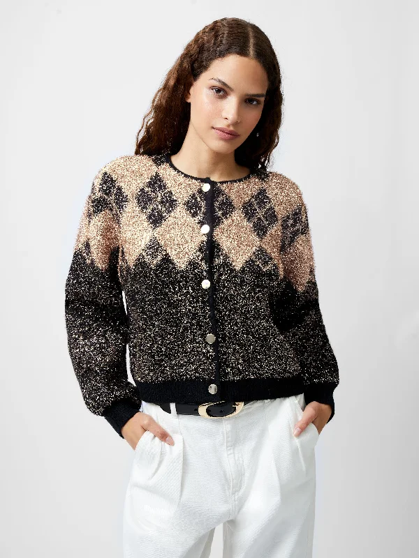 Fashion-forward women’s clothing on a budget Mavis Argyle Tinsel Long Sleeve Cardigan Fashion-forward women’s clothing on a budget Mavis Argyle Tinsel Long Sleeve Cardigan