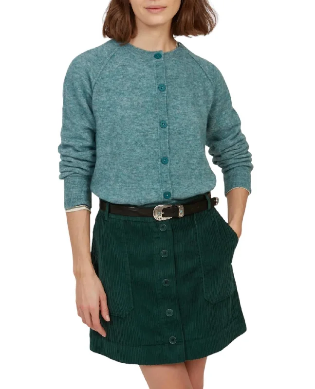 Dress up or down with these versatile pieces   Menine Cardigan In Blue