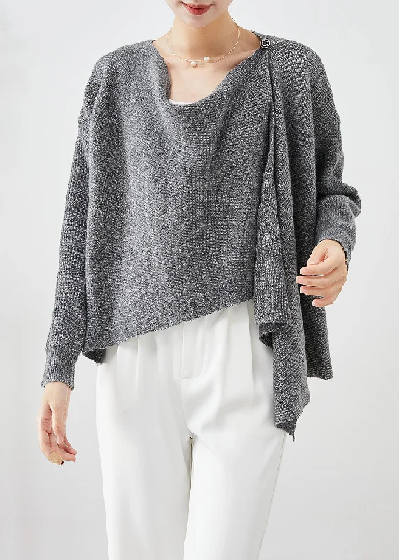 Refresh your wardrobe with stylish women’s outfits Modern Grey Asymmetrical Thick Knit Sweaters Fall Refresh your wardrobe with stylish women’s outfits Modern Grey Asymmetrical Thick Knit Sweaters Fall