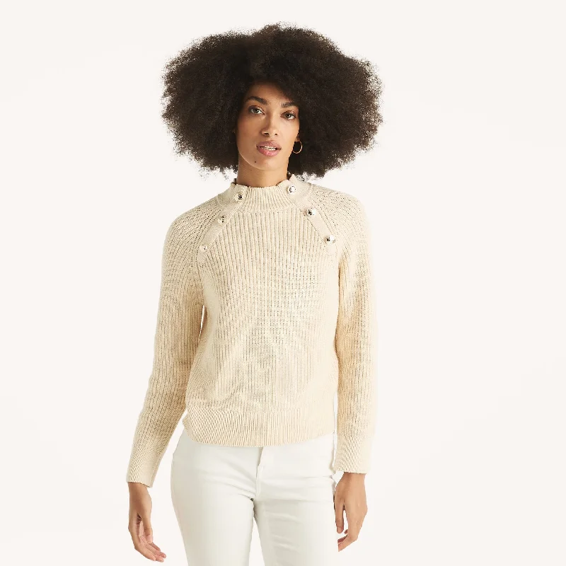 Step into style with our women’s clothing collection Nautica Womens Button Mock-Neck Sweater Step into style with our women’s clothing collection Nautica Womens Button Mock-Neck Sweater