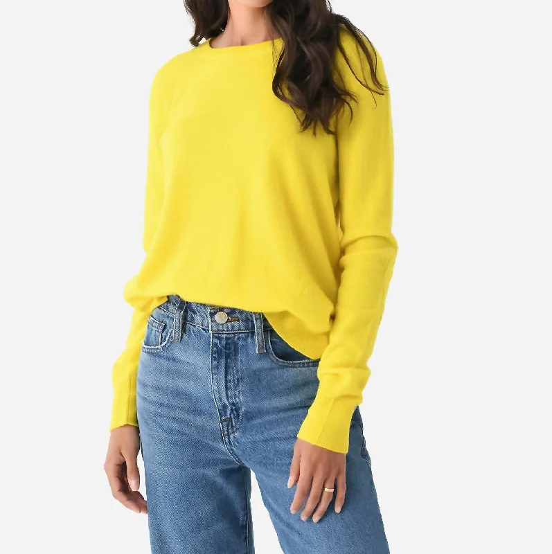 Timeless clothing pieces every woman should own   Patchwork Pullover In Lemonade