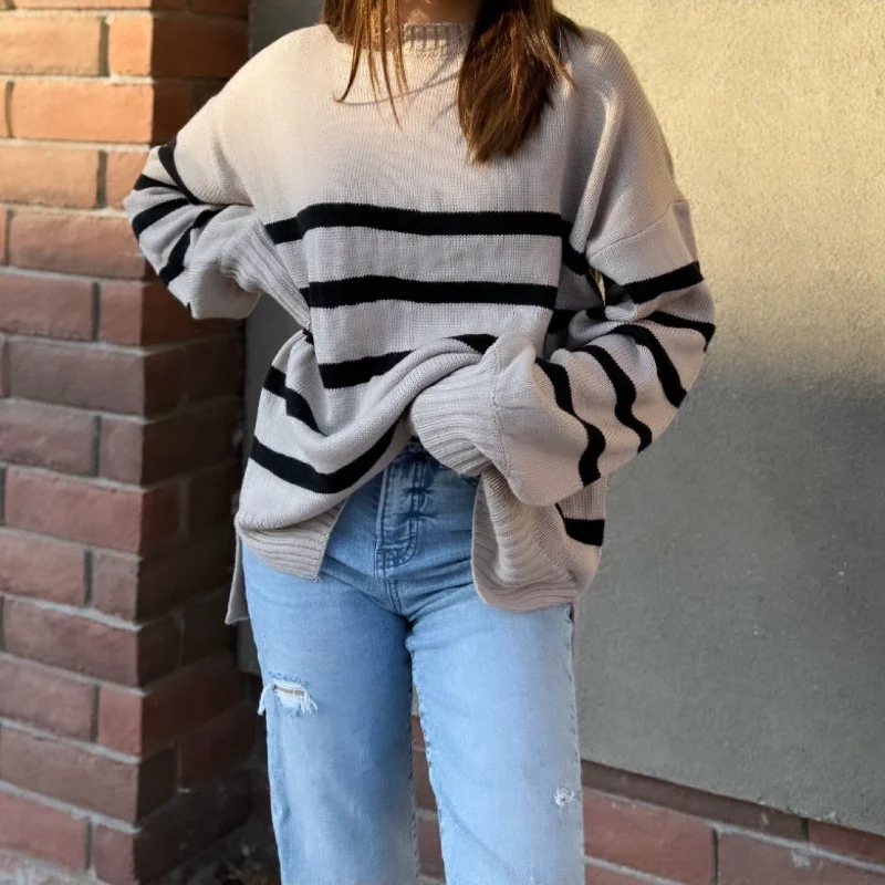 Trendy women’s clothing that suits every taste   Peace And Joy Stripe Sweater