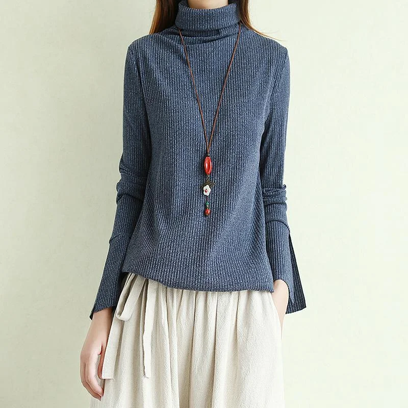 Essential women’s clothing for every season Pullover gray knitted pullover trendy plus size winter sweaters high neck Essential women’s clothing for every season Pullover gray knitted pullover trendy plus size winter sweaters high neck