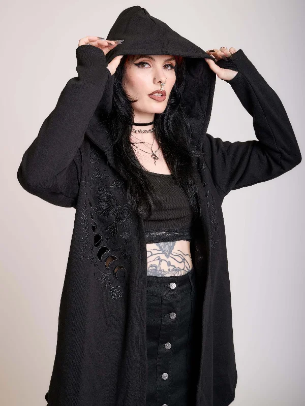 Curated collections for modern, fashionable women   Raven Embroidered Cloak