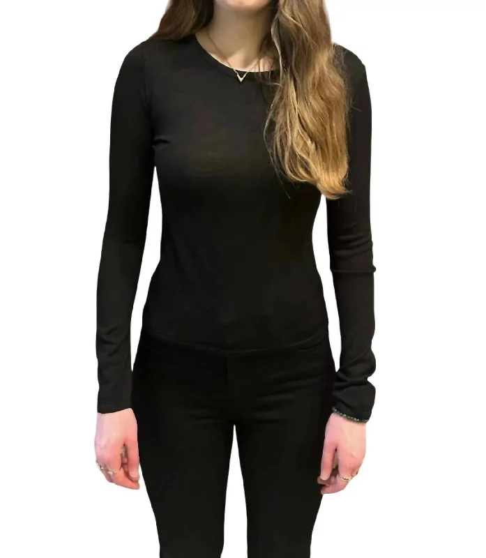 Comfortable yet stylish outfits for women on the go   Ruth Sweater In Black