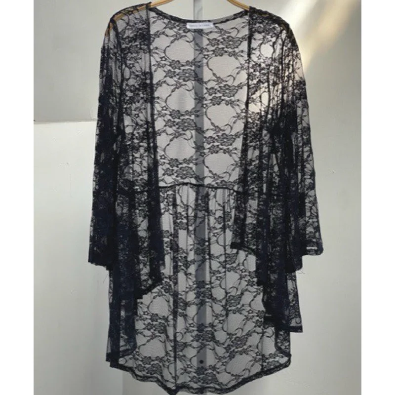High-fashion styles at affordable prices   Simply Love Lace Cardigan Black