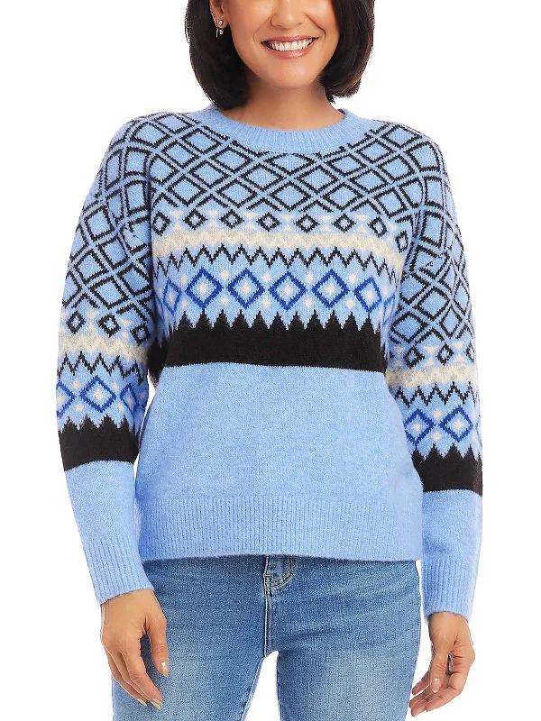 Trendy women’s clothing with a modern twist   Womens Knit Crewneck Pullover Sweater
