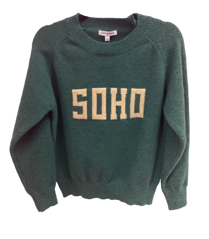 Luxurious fabrics and modern designs for women Women's Soho Raglan Sweater In Forest Green Luxurious fabrics and modern designs for women Women's Soho Raglan Sweater In Forest Green