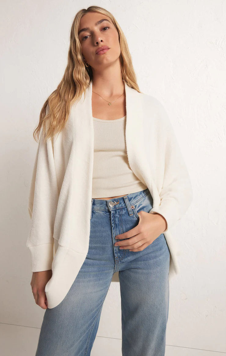 Chic and comfortable clothing for busy women   Z Supply Sandstone Fleece Cardigan