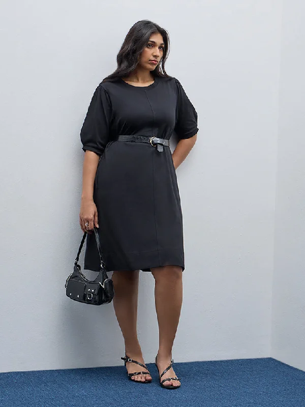 Fashion pieces that complement every woman’s style   Gia Black A-Line Cotton Dress