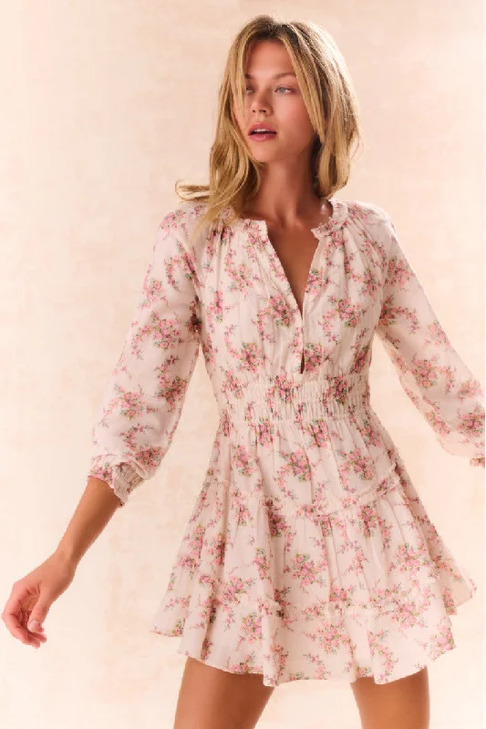 Summer-ready fashion for stylish women   Mellini Floral Cotton Mini Dress