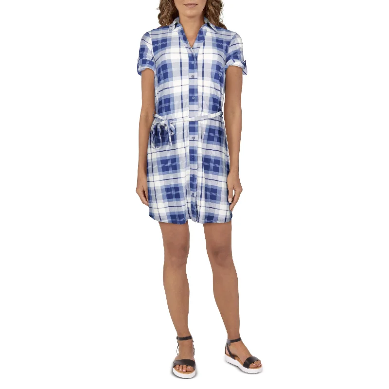 Trendy women’s clothing with a modern twist mySTYLE Women's Cool Comfort Short Sleeve Dress with Button Front Trendy women’s clothing with a modern twist mySTYLE Women's Cool Comfort Short Sleeve Dress with Button Front