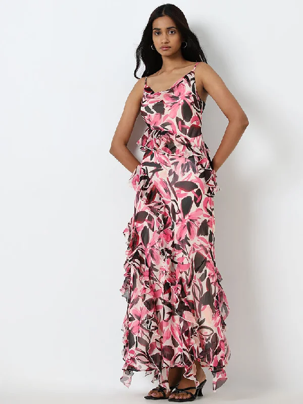 Elevate your style with fashionable women’s clothing Wardrobe Pink Ruffled A-Line Dress Elevate your style with fashionable women’s clothing Wardrobe Pink Ruffled A-Line Dress