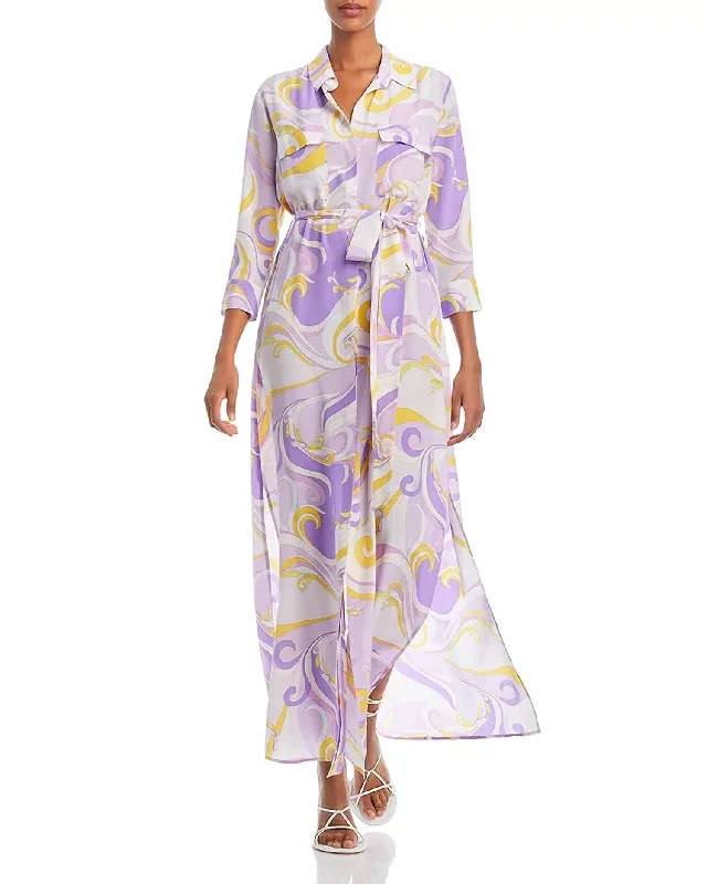 Refresh your wardrobe with trendy women’s apparel Cameron Long Silk Shirt Dress In Light Orchid Refresh your wardrobe with trendy women’s apparel Cameron Long Silk Shirt Dress In Light Orchid