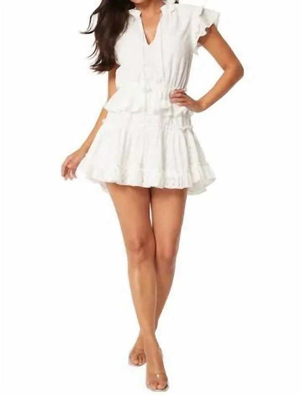Soft, breathable fabrics for fashionable women   Iliana Dress In Cotton Eyelet