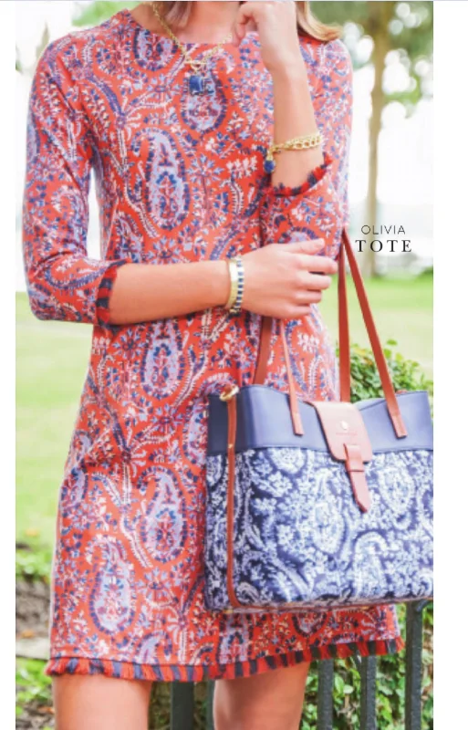 Premium quality women’s clothing at affordable prices Island Fringe Dress In Marsh Boardwalk Paisley Tomato Premium quality women’s clothing at affordable prices Island Fringe Dress In Marsh Boardwalk Paisley Tomato