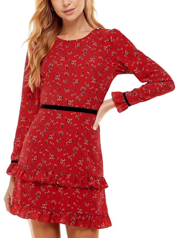 A perfect wardrobe for fashionable women Juniors Womens Floral Mini Fit & Flare Dress A perfect wardrobe for fashionable women Juniors Womens Floral Mini Fit & Flare Dress