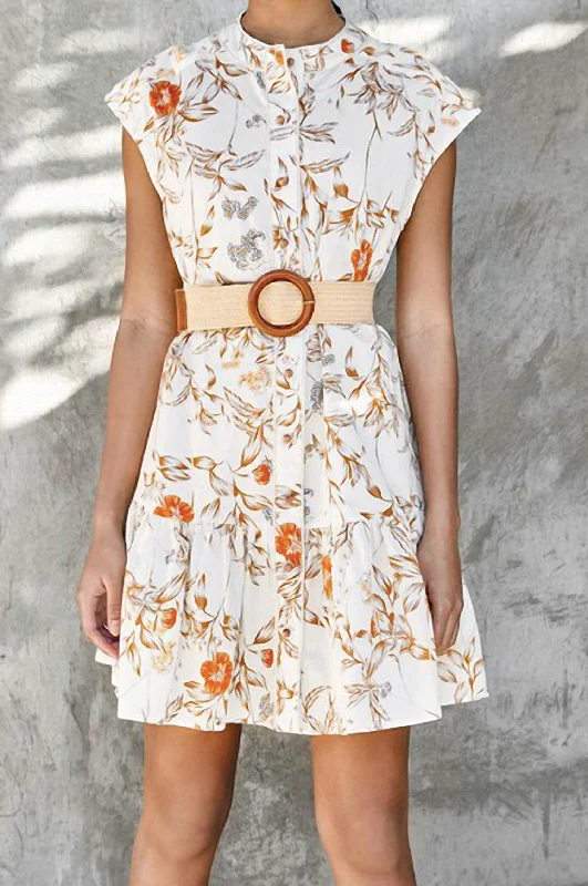Fashionable clothing that fits every occasion   Lucie Dress In Ivory Dessert Rose