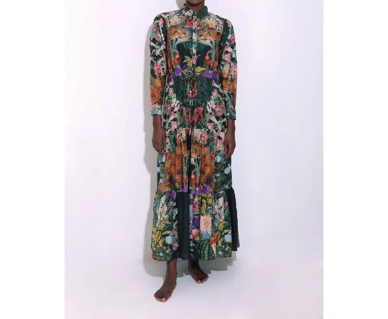 Latest fashion trends for modern women   Natalie Long Sleeve Dress In Garden Leopards