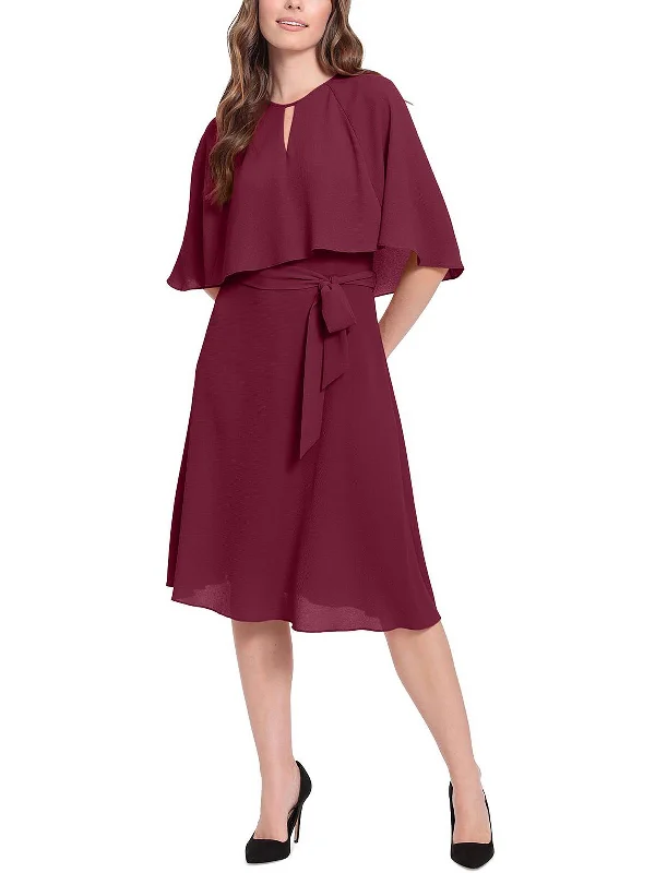 Bold, confident, and stylish women’s clothing Petites Womens Cape Knee Cocktail and Party Dress Bold, confident, and stylish women’s clothing Petites Womens Cape Knee Cocktail and Party Dress