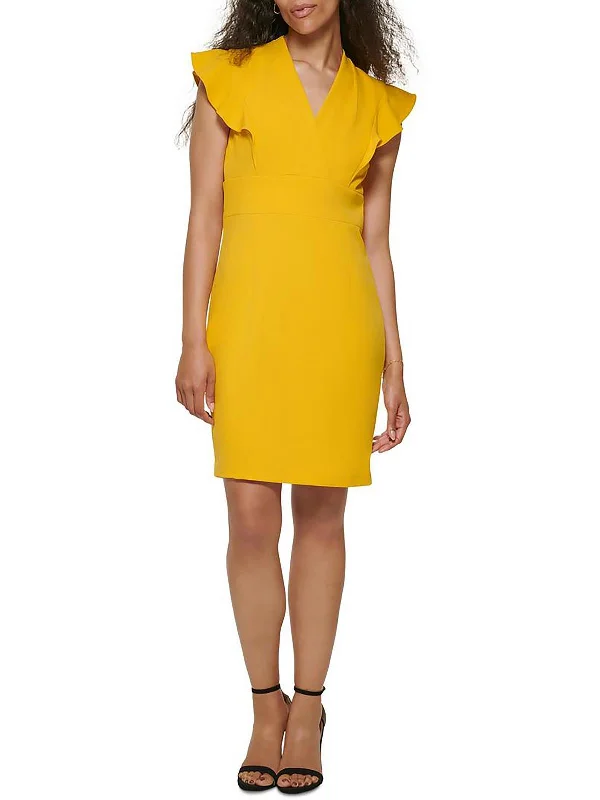 Timeless women’s fashion for any occasion Petites Womens Flutter Sleeve Mini Sheath Dress Timeless women’s fashion for any occasion Petites Womens Flutter Sleeve Mini Sheath Dress