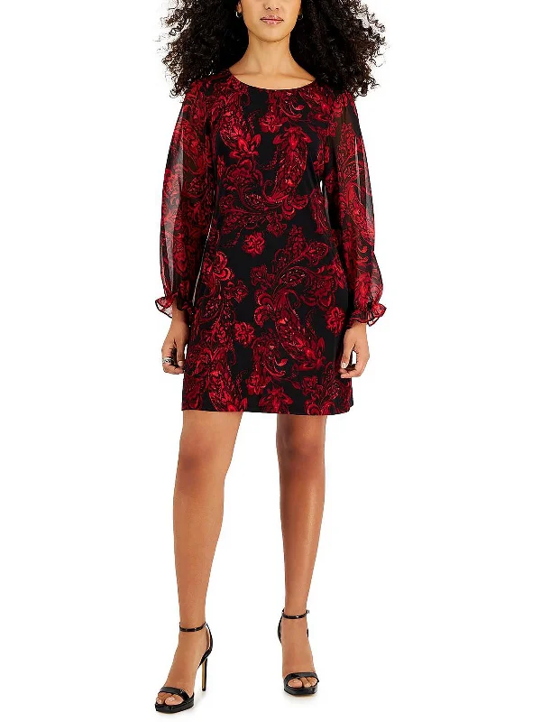 Fashionable women’s clothing that makes you shine Petites Womens Printed Floral Sheath Dress Fashionable women’s clothing that makes you shine Petites Womens Printed Floral Sheath Dress