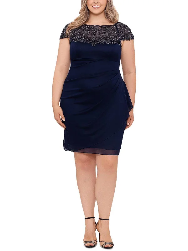 Trendy women’s clothing that suits every taste Plus Womens Beaded Knee Cocktail and Party Dress Trendy women’s clothing that suits every taste Plus Womens Beaded Knee Cocktail and Party Dress
