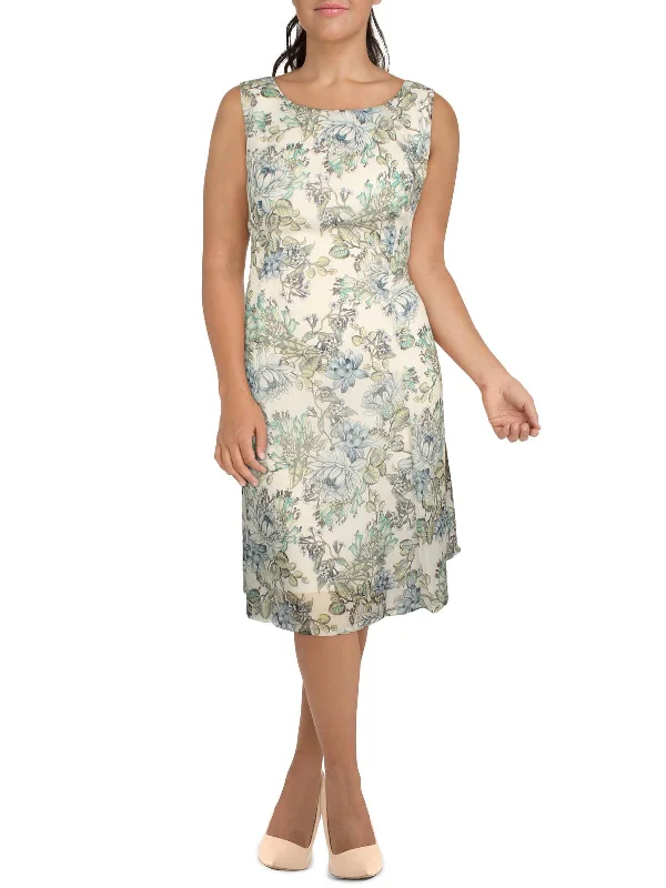 Effortlessly chic outfits for the modern woman Plus Womens Chiffon Floral Shift Dress Effortlessly chic outfits for the modern woman Plus Womens Chiffon Floral Shift Dress