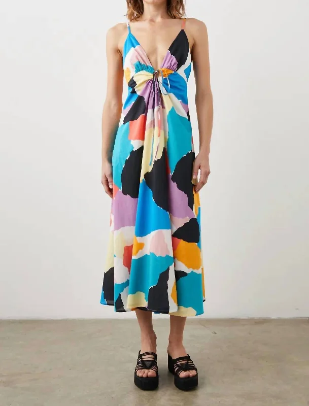 Essential women’s clothing for every season   Sabina Dress In Summer Colorblock