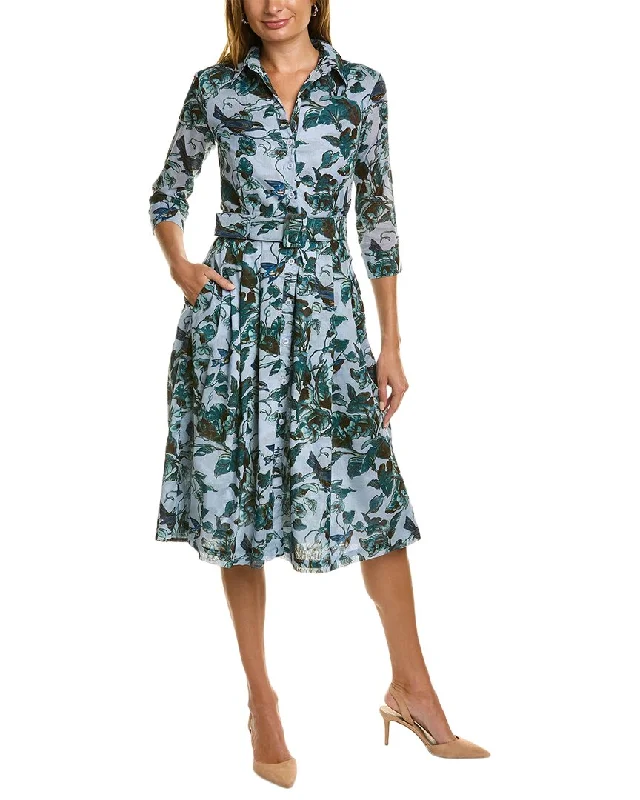 Chic, modern fashion for empowered women Samantha Sung Audrey 2 3/4-Sleeve Shirtdress Chic, modern fashion for empowered women Samantha Sung Audrey 2 3/4-Sleeve Shirtdress
