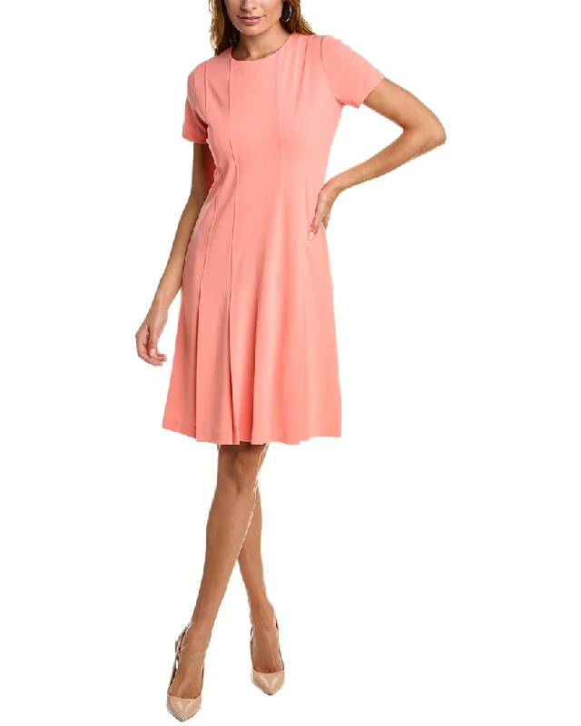 Effortlessly stylish outfits for the modern woman   Tahari ASL Pleated A-Line Dress