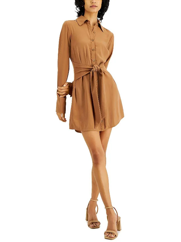Fashionable clothing to fit every body type   Womens Collared Button Down Shirtdress