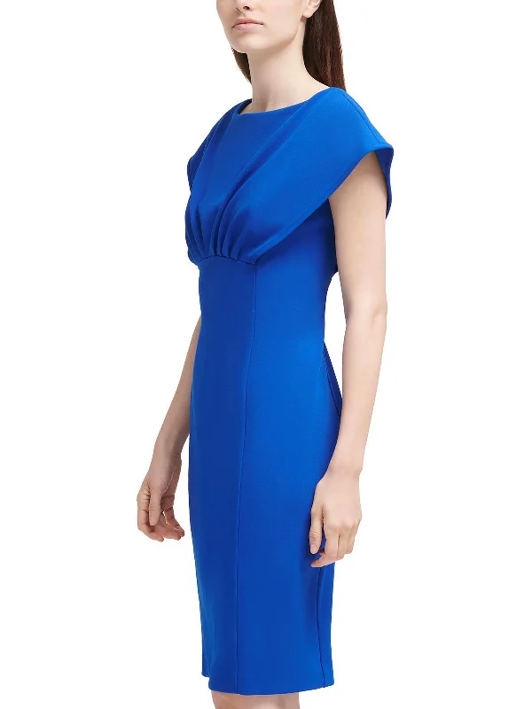 Summer-ready fashion for stylish women   Womens Pleated Midi Sheath Dress
